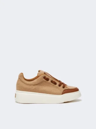 Wasserabweisende Sneakers in Camel, Camel