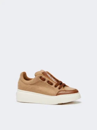 Wasserabweisende Sneakers in Camel, Camel