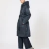 Wasserabweisender, gefütterter Parka aus Canvas, mitternachtsblau Wasserabweisender, gefütterter Parka aus Canvas, mitternachtsblau