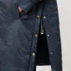 Wasserabweisender, gefütterter Parka aus Canvas, mitternachtsblau Wasserabweisender, gefütterter Parka aus Canvas, mitternachtsblau
