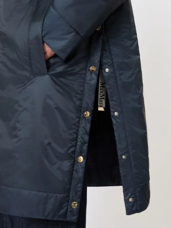 Wasserabweisender, gefütterter Parka aus Canvas, mitternachtsblau Wasserabweisender, gefütterter Parka aus Canvas, mitternachtsblau