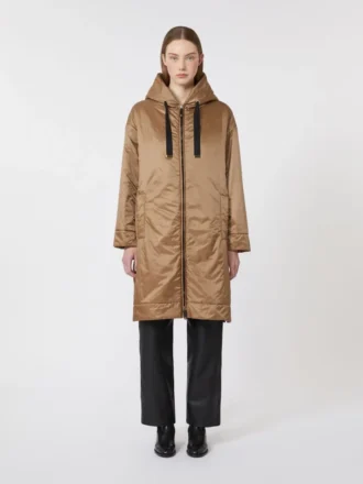 Wasserabweisender, wattierter Parka aus Canvas, kamelfarben Wasserabweisender, wattierter Parka aus Canvas, kamelfarben