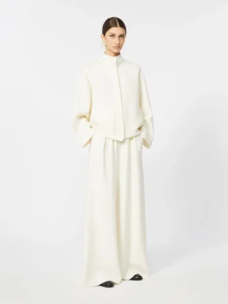 Kastenförmiger Cardigan aus Wolle, Seide