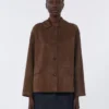 Wildlederjacke, braun Wildlederjacke, braun