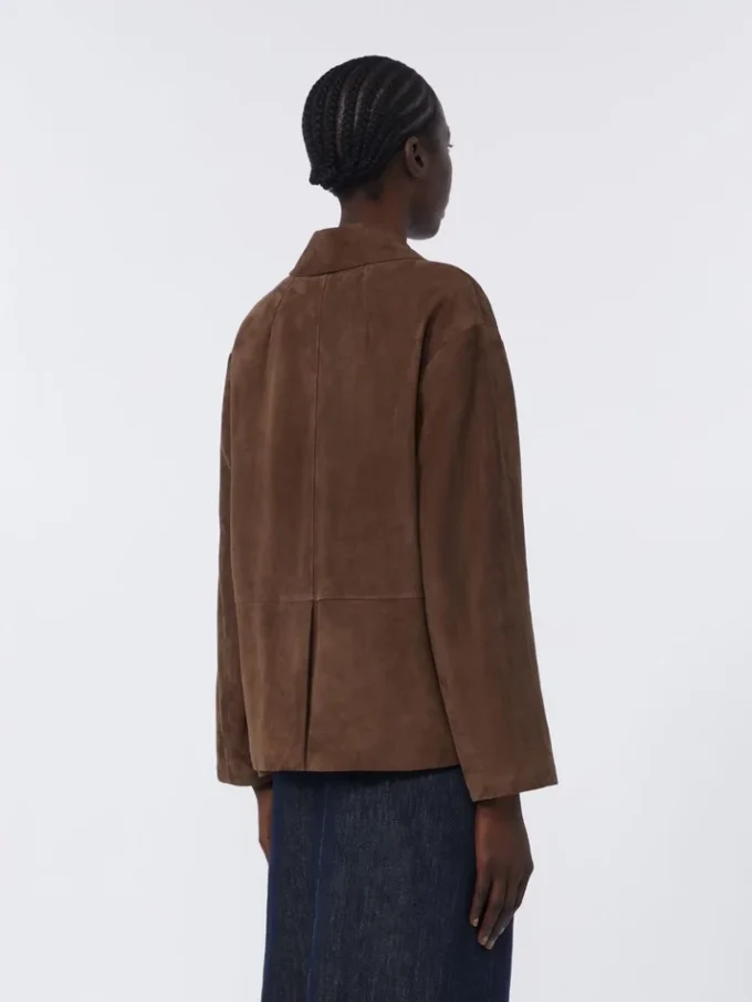 Wildlederjacke, braun Wildlederjacke, braun