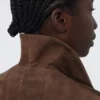 Wildlederjacke, braun Wildlederjacke, braun