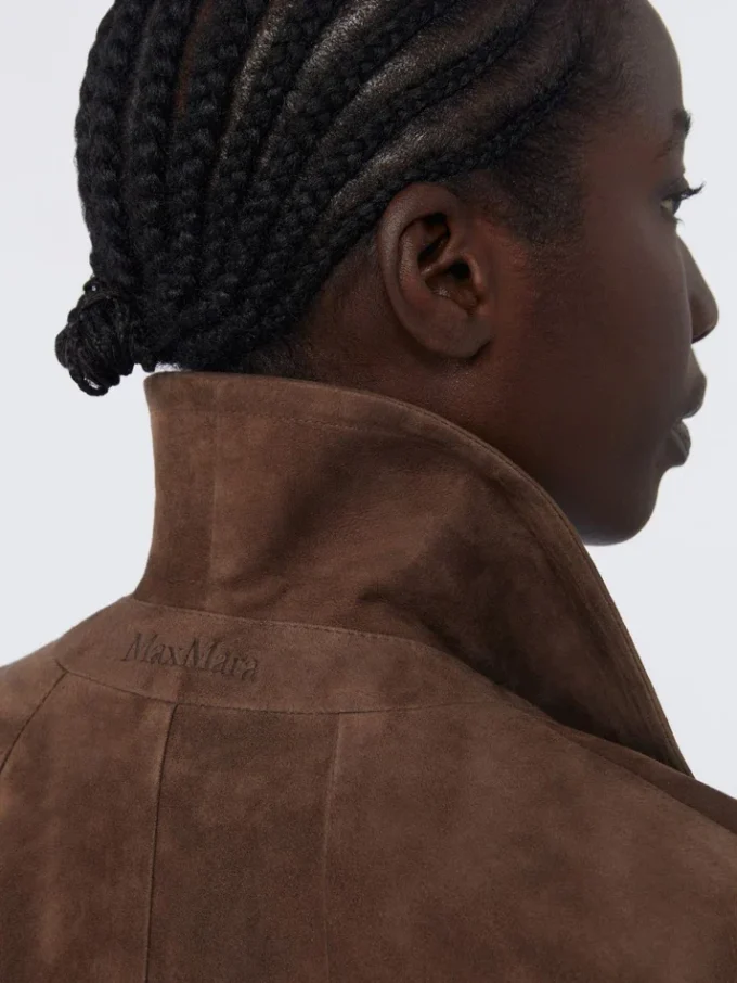 Wildlederjacke, braun Wildlederjacke, braun