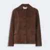 Wildlederjacke, braun Wildlederjacke, braun