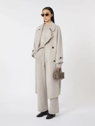 Wollmantel, beige